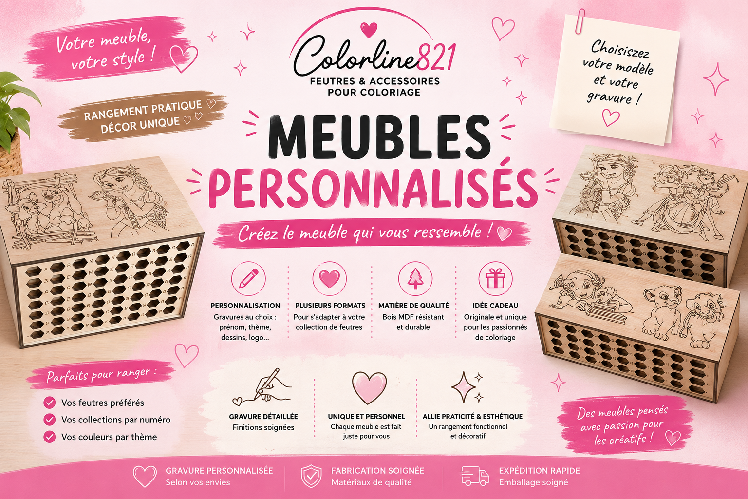 Meuble personnalisé ❤️