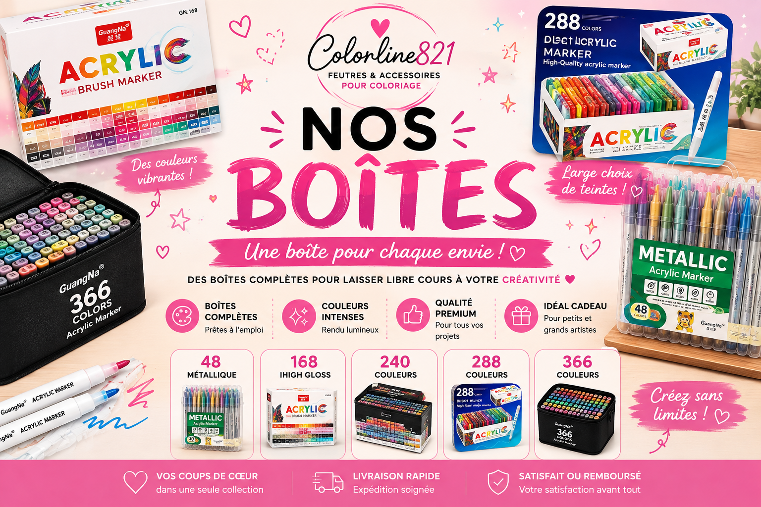 Nos boîtes 🥰