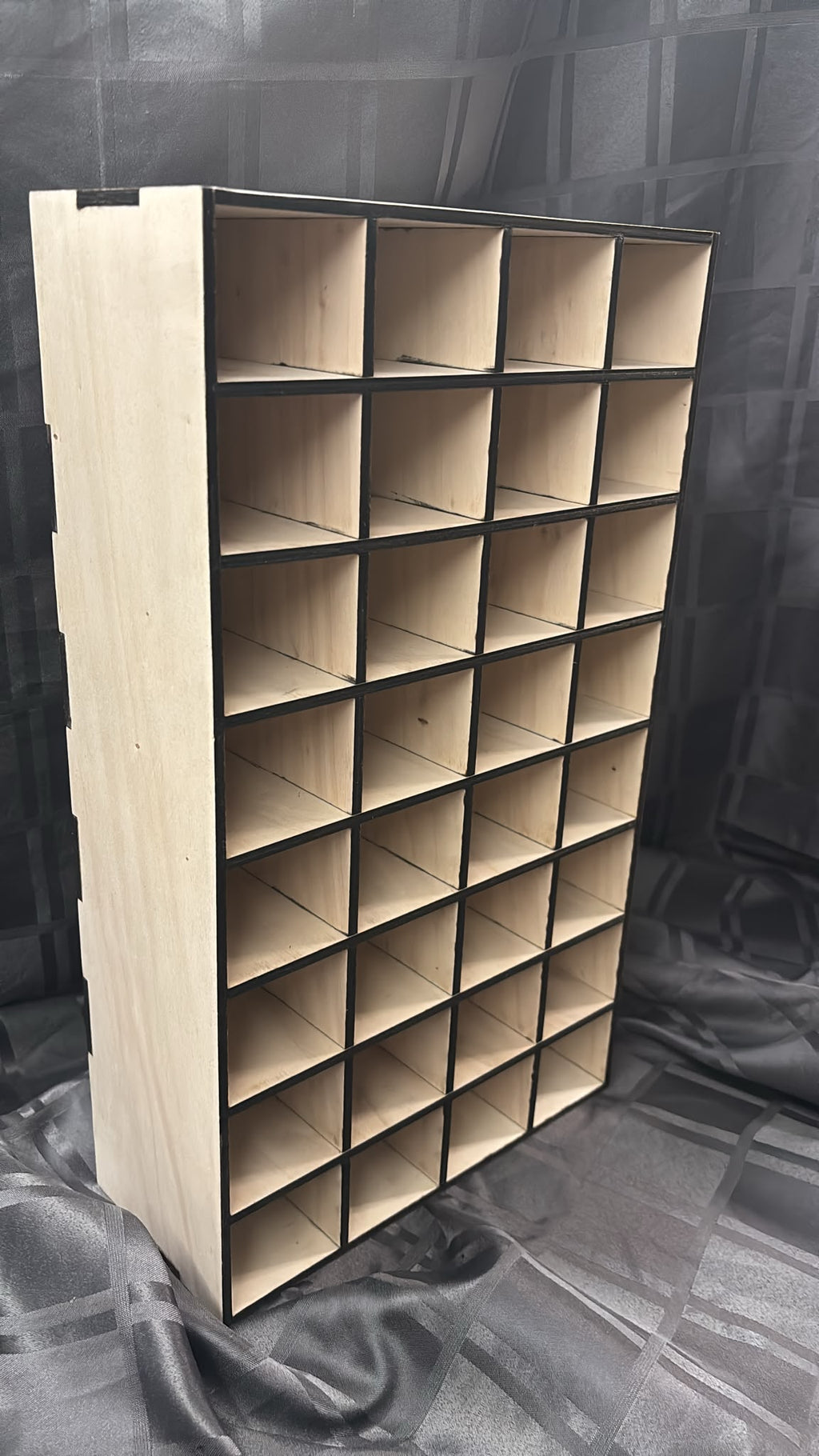 Meuble à cases personnalisé modulaire gravure au choix