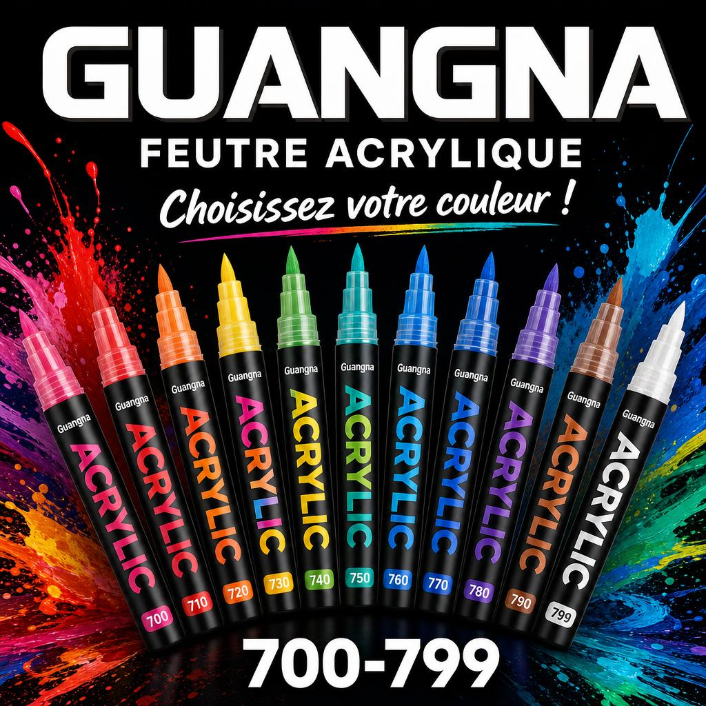 Guangna – Feutre acrylique à l'unité · Série 700 à 799