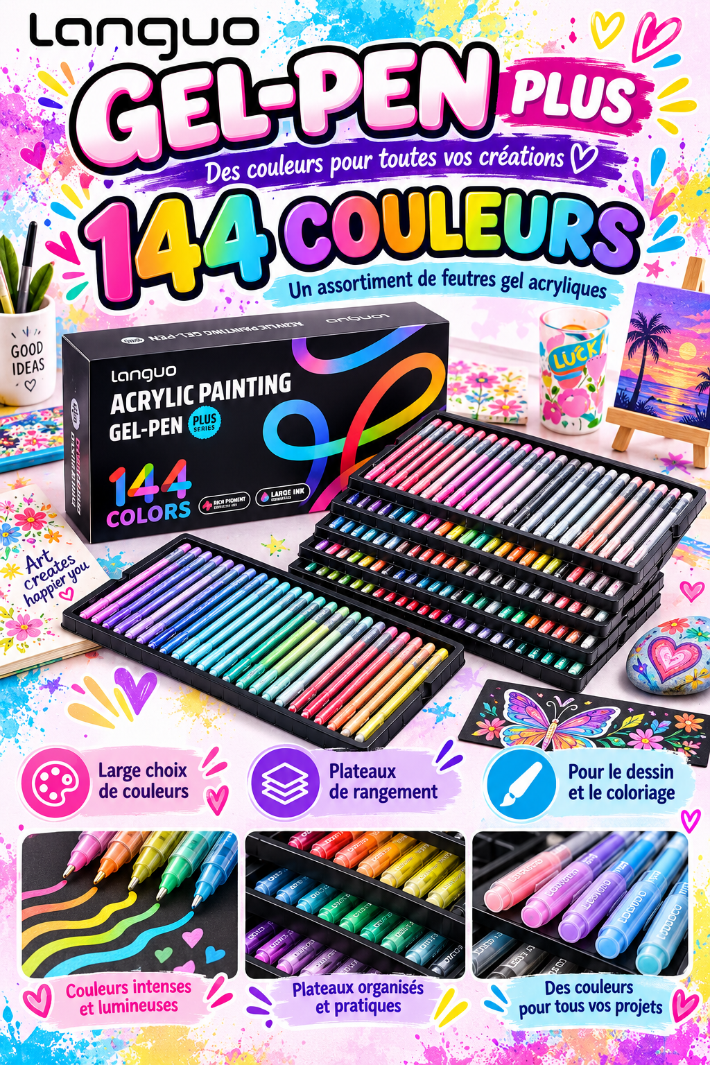 Languo gel pen plus 144