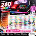 Guangna – Coffret 240 feutres acryliques