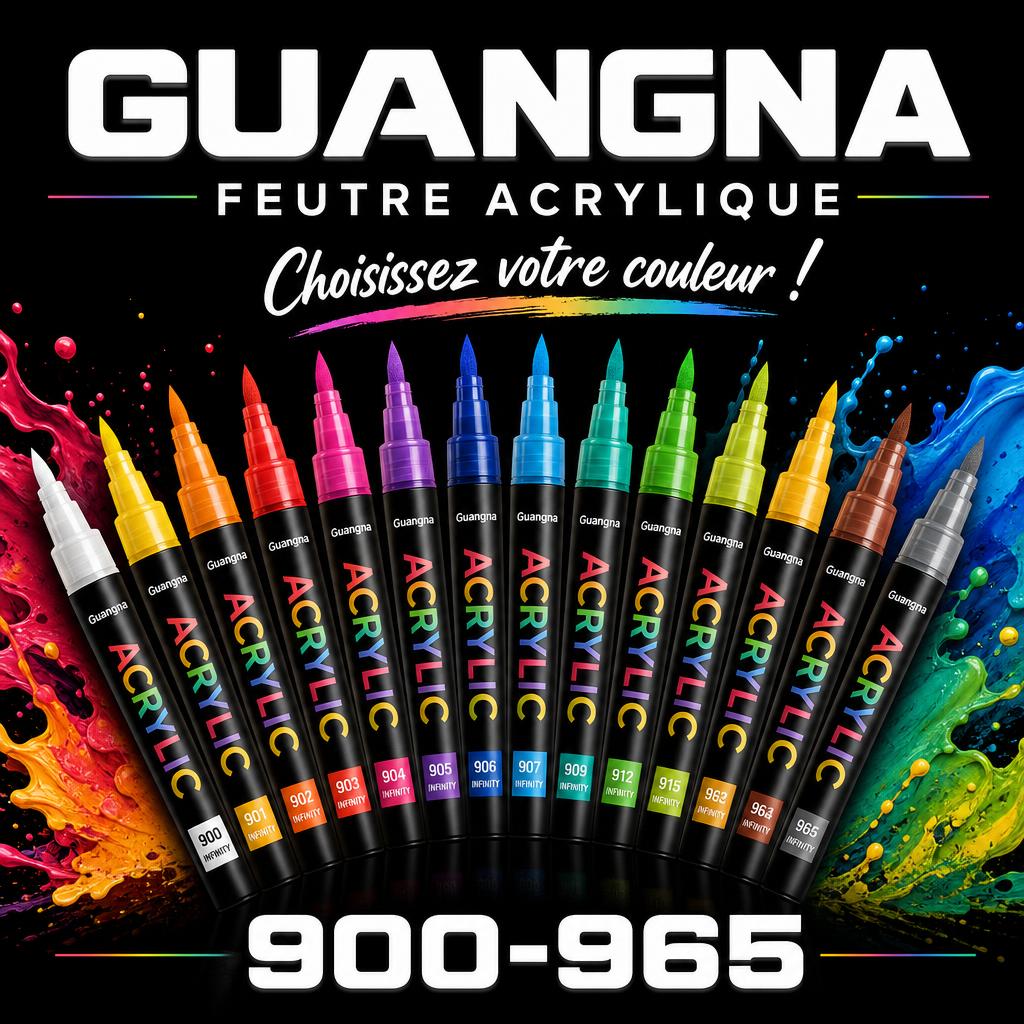 Guangna – Feutre acrylique à l'unité · Série 900 à 965